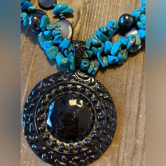 Turquoise Necklace Set - Picture 6 of 8